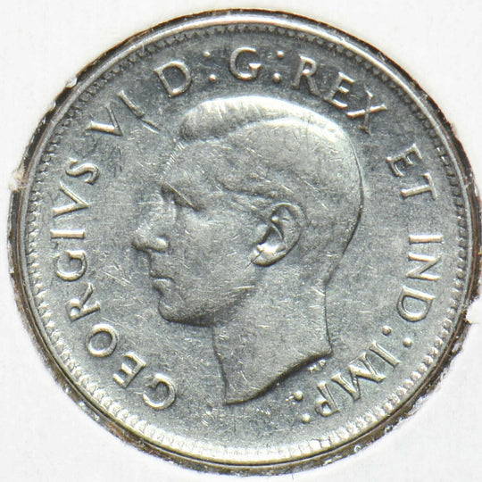 Canada 1938 5 Five Cents Nickel King George VI Canadian Coin VF low mintage